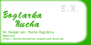 boglarka mucha business card