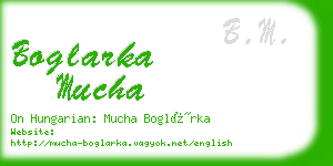 boglarka mucha business card